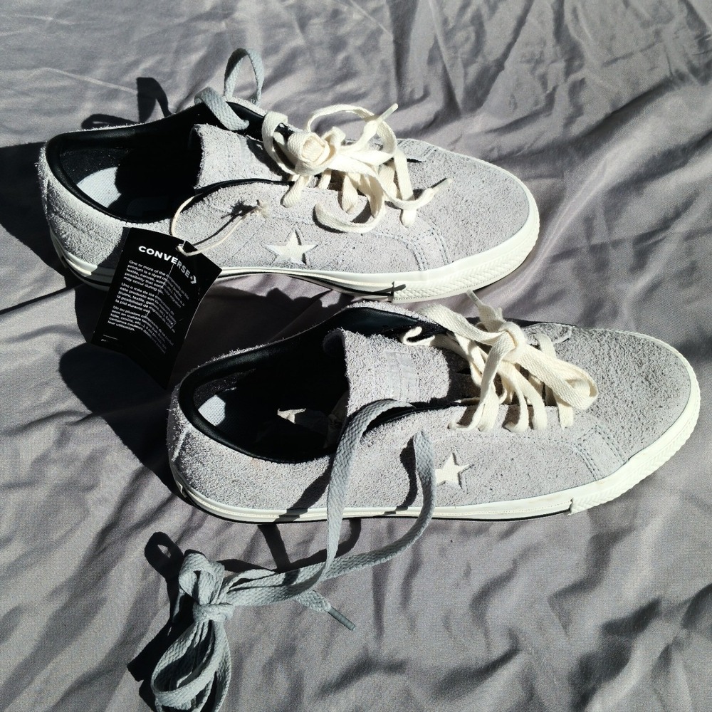 Converse One Star Pro Ox New Soft Suede Gray Sneakers New Mens 6.5 Womens 8